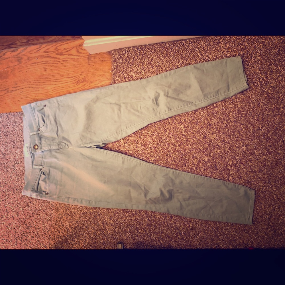 Sea foam LOFT modern skinny pants